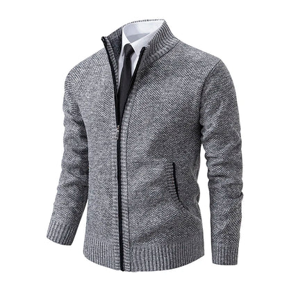 Men's Casual Zipper Cardigan