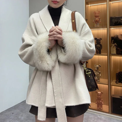 High End Double-sided Fur Coat