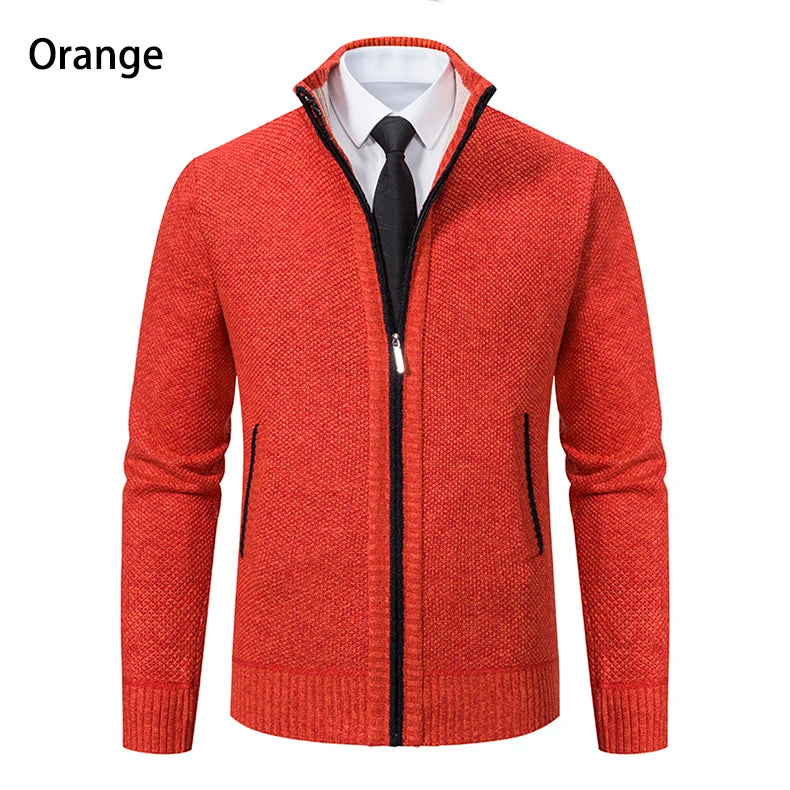 Men's Casual Zipper Cardigan