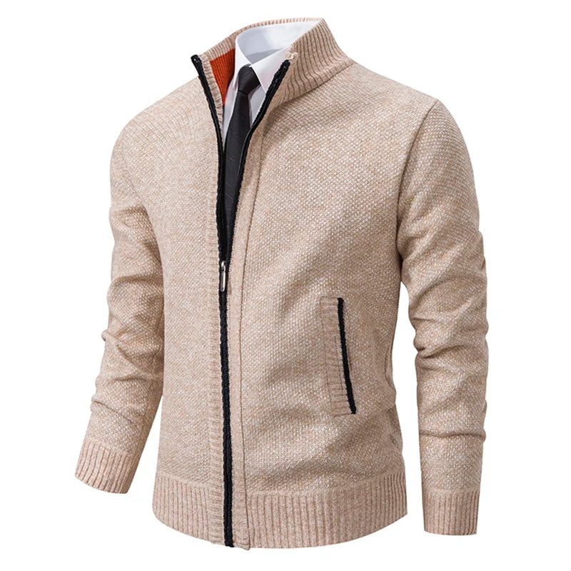 Men's Casual Zipper Cardigan