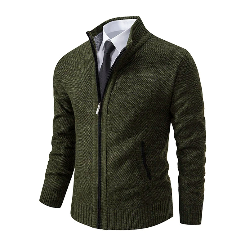 Men's Casual Zipper Cardigan