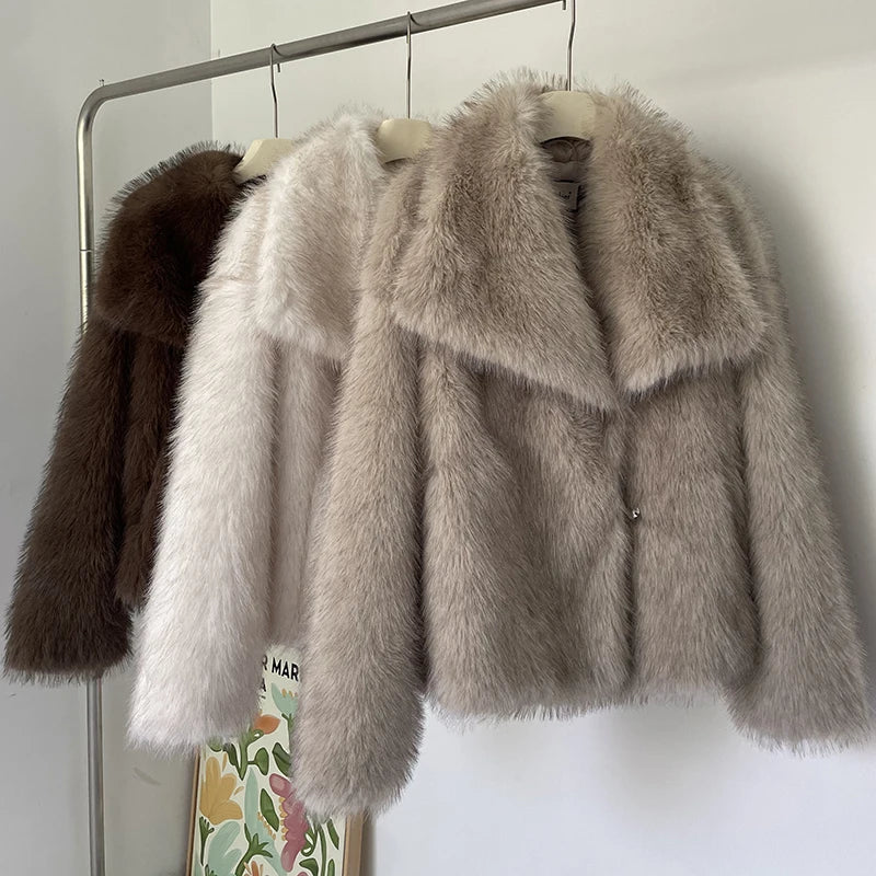 Gradient Fur Coat