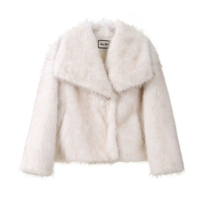 Gradient Fur Coat