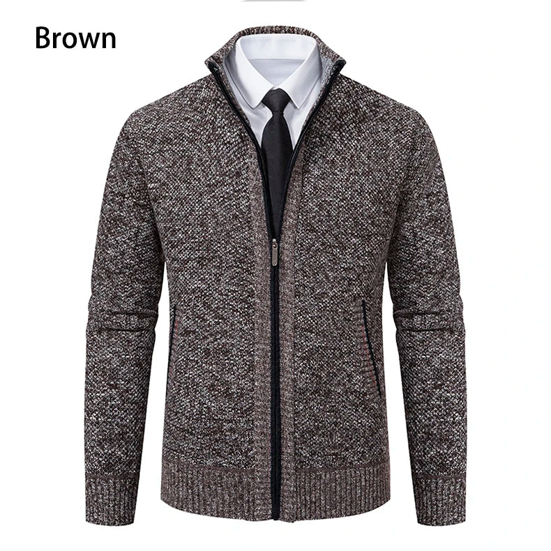 Men's Casual Zipper Cardigan