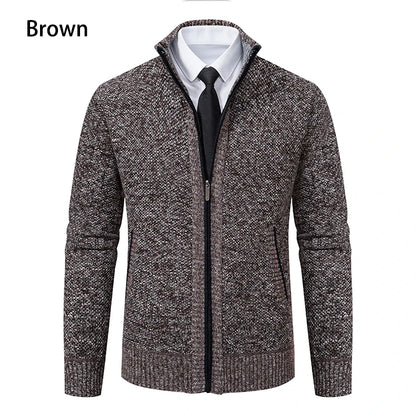 Men's Casual Zipper Cardigan