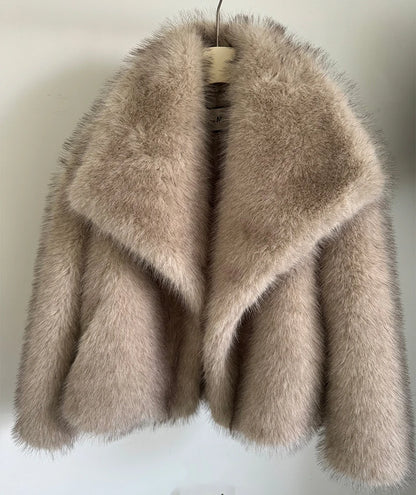 Gradient Fur Coat