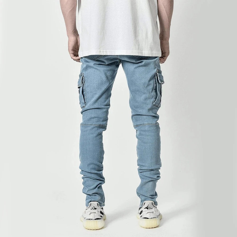 Cargo Ripped Skinny Jeans