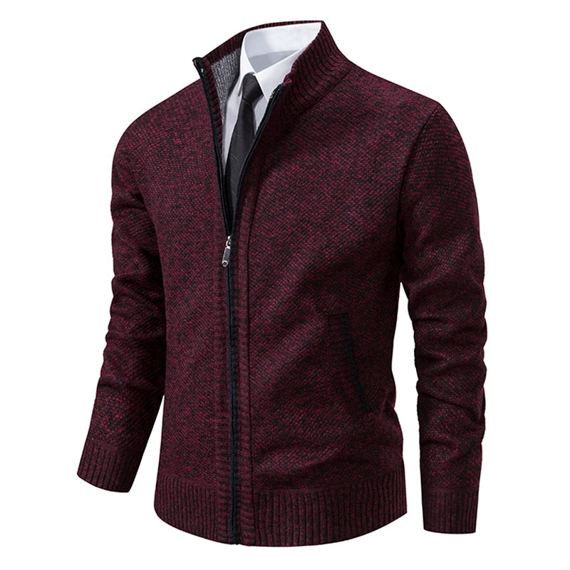 Men's Casual Zipper Cardigan