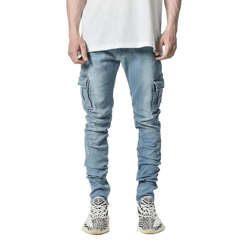 Cargo Ripped Skinny Jeans