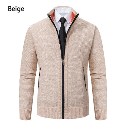 Men's Casual Zipper Cardigan