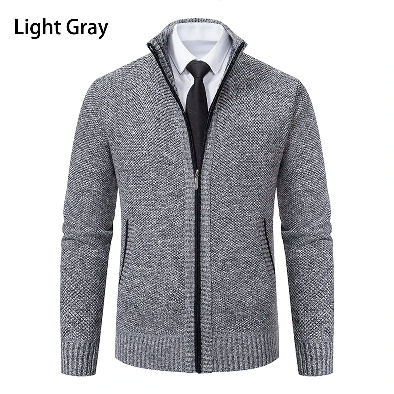 Men's Casual Zipper Cardigan