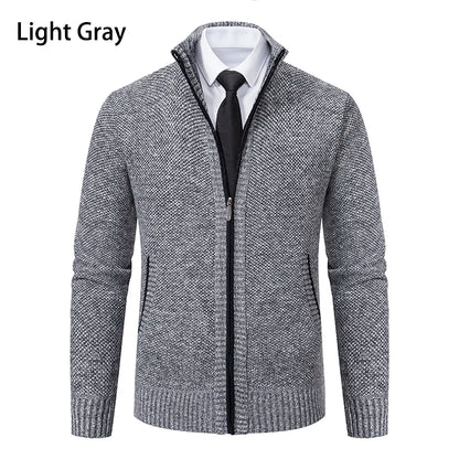 Men's Casual Zipper Cardigan