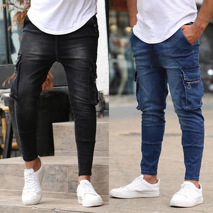 Cargo Ripped Skinny Jeans