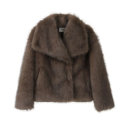 Gradient Fur Coat