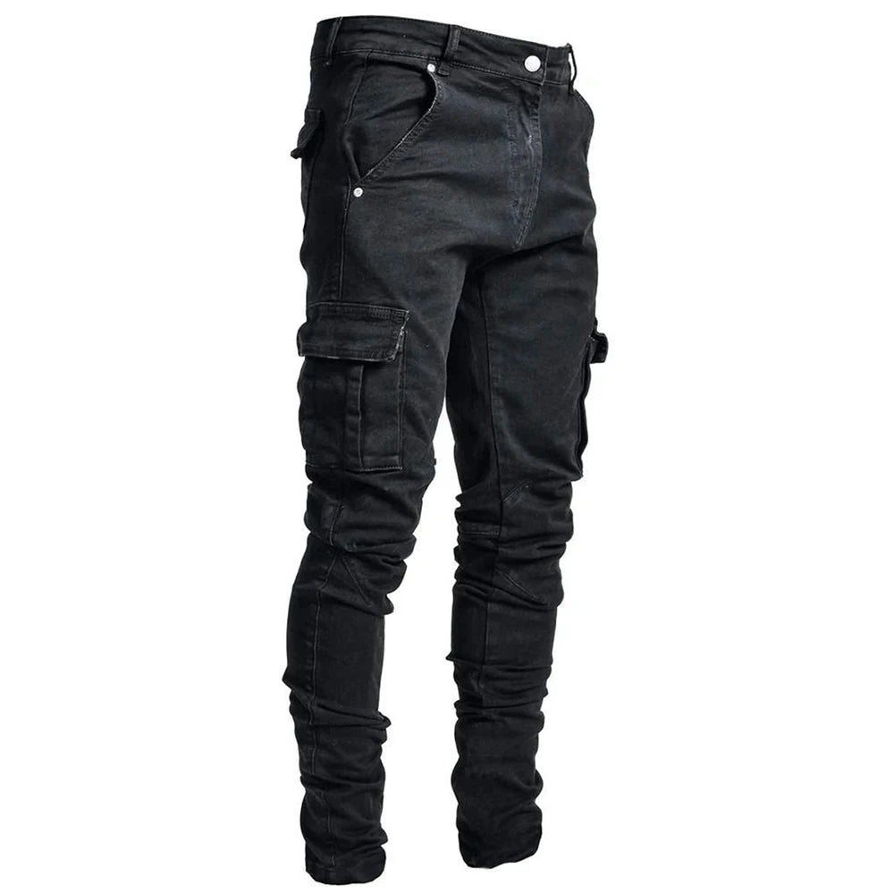 Cargo Ripped Skinny Jeans