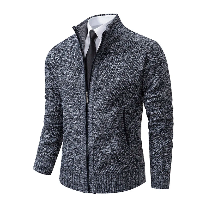 Men's Casual Zipper Cardigan