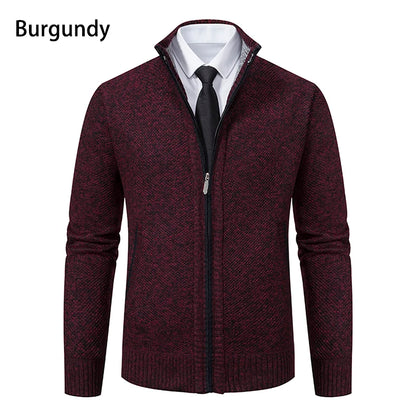 Men's Casual Zipper Cardigan