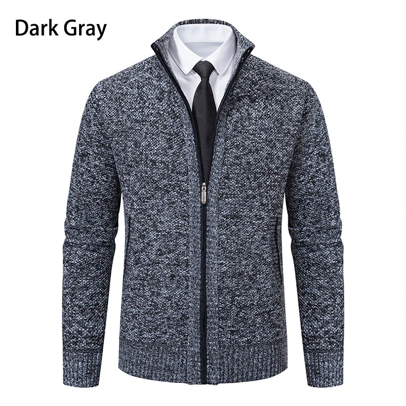 Men's Casual Zipper Cardigan