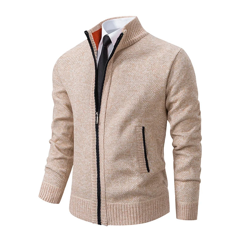 Men's Casual Zipper Cardigan