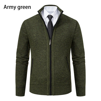 Men's Casual Zipper Cardigan