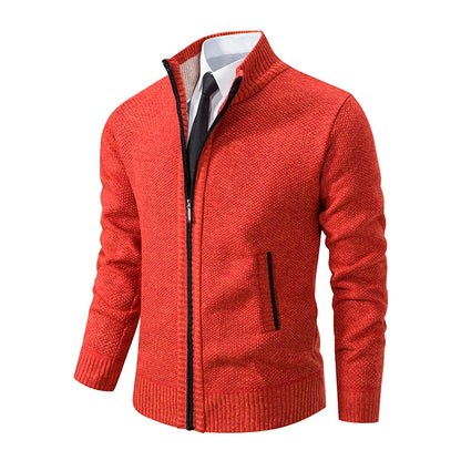 Men's Casual Zipper Cardigan